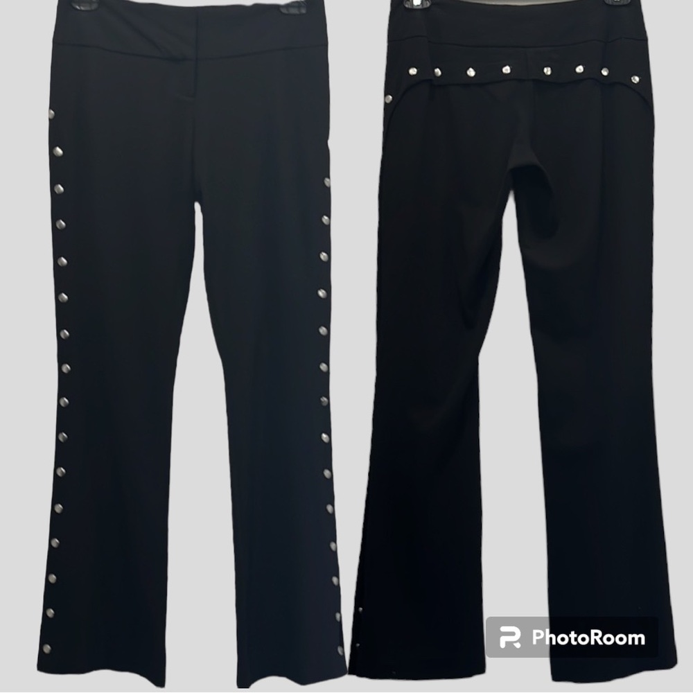 CACHE SNAP PANTS BLACK Boot Cut 
SIZE 4